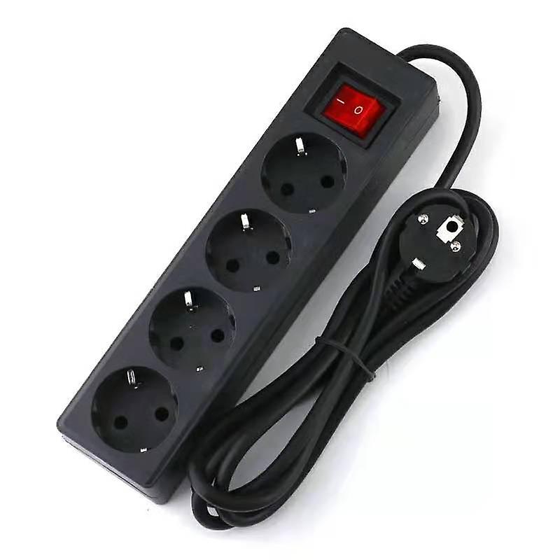 Power Strip 5 Sockets + Remote Switches, 5M Black