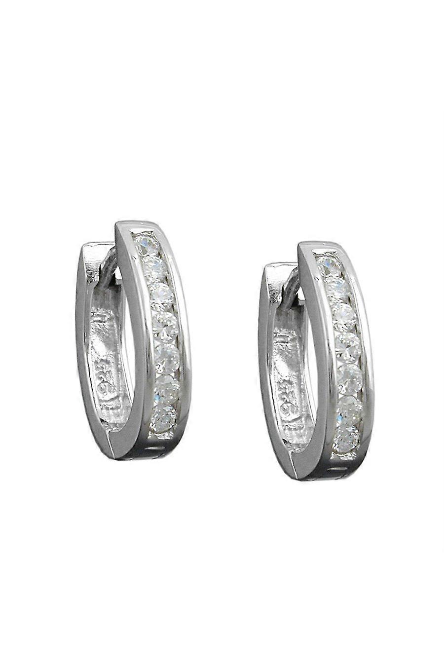 Hoop Earrings With Zirconia Silver 925 - Gl93270