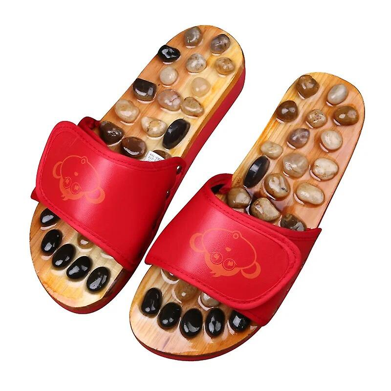 Natural Cobbled Slippers Foot Massager Reflexology Health Massage Improve Sleep Quality And Blood Circulation Size 35-44
