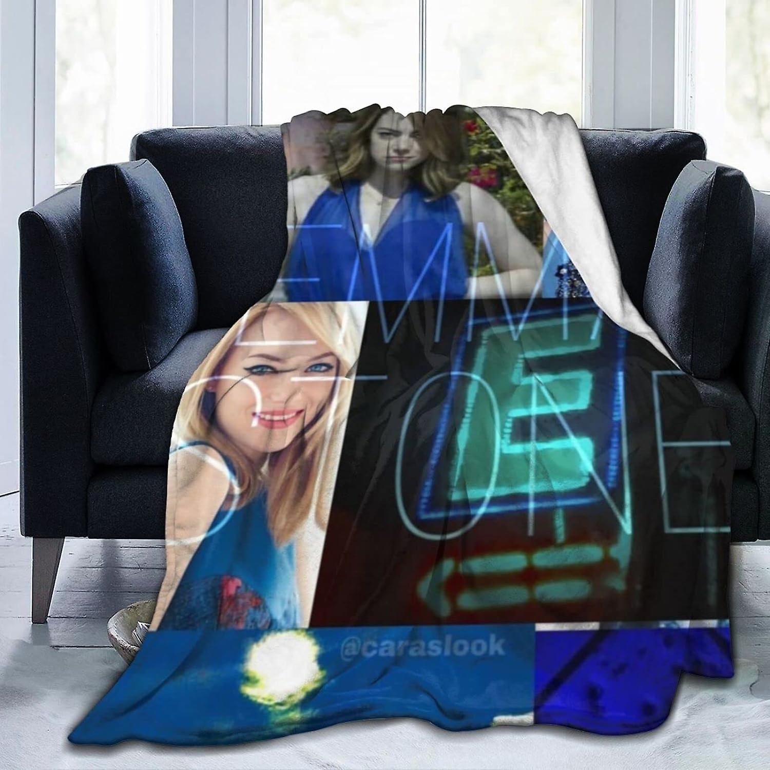 Emma Stone Lekki luksusowy Fannel Fleece Pluszowe łóżko z mikrofibry Super miękki rezerwator na całoroczne łóżko Sofa Sofa ABD15705