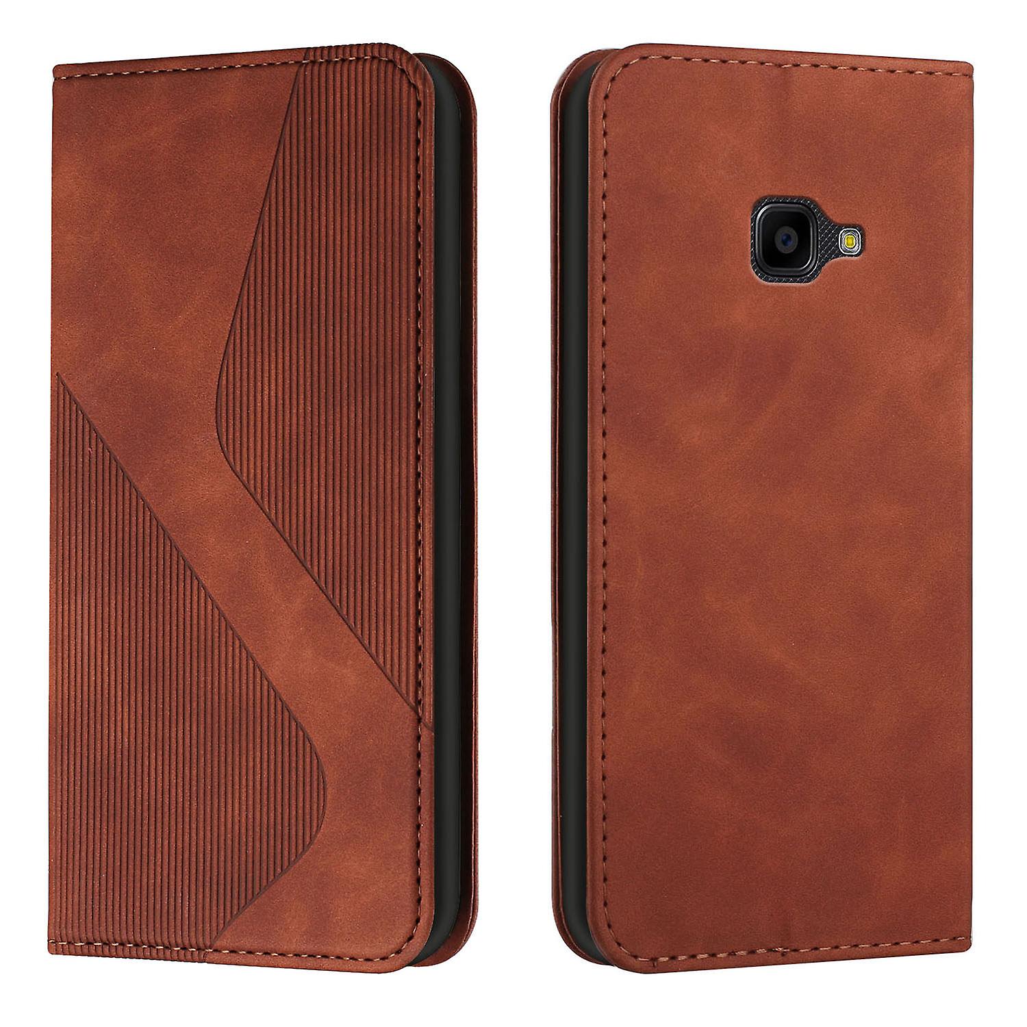 Samsung Galaxy X Cover 4 4S Étui, PU Cuir Flip Cover Fermeture Magnétique Portefeuille Fentes pour cartes Stand Case