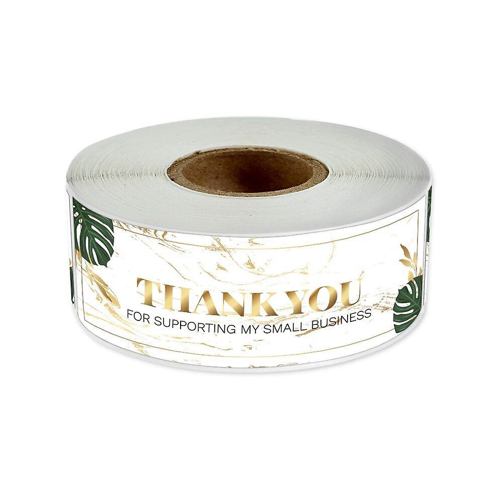 120Pcs Rectangle Thank You For Supporting Business Sticker Label