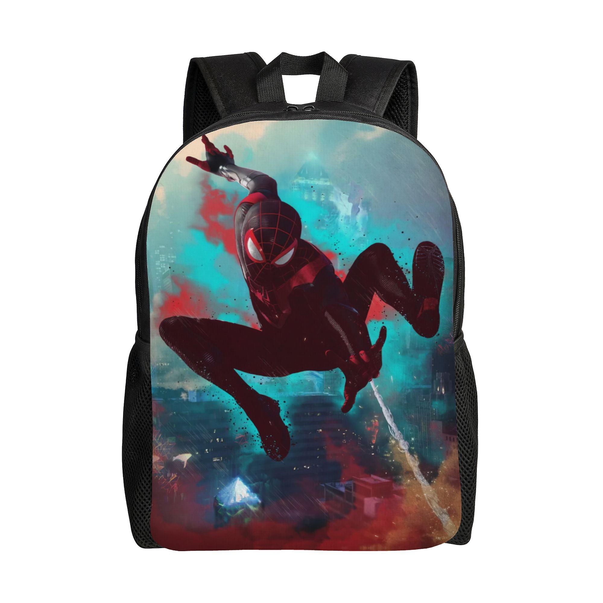 Spider Man Backpack, Adult Kids Simple Lightweight Casual Backpack for Children Student, Travel Backpack Laptop Backpack for College Work Camping