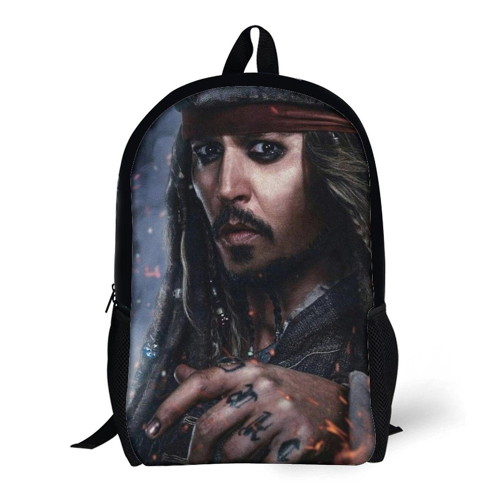 Captain Jack Sparrow Johnny Depp  Shoulder Backpack School Bookbag