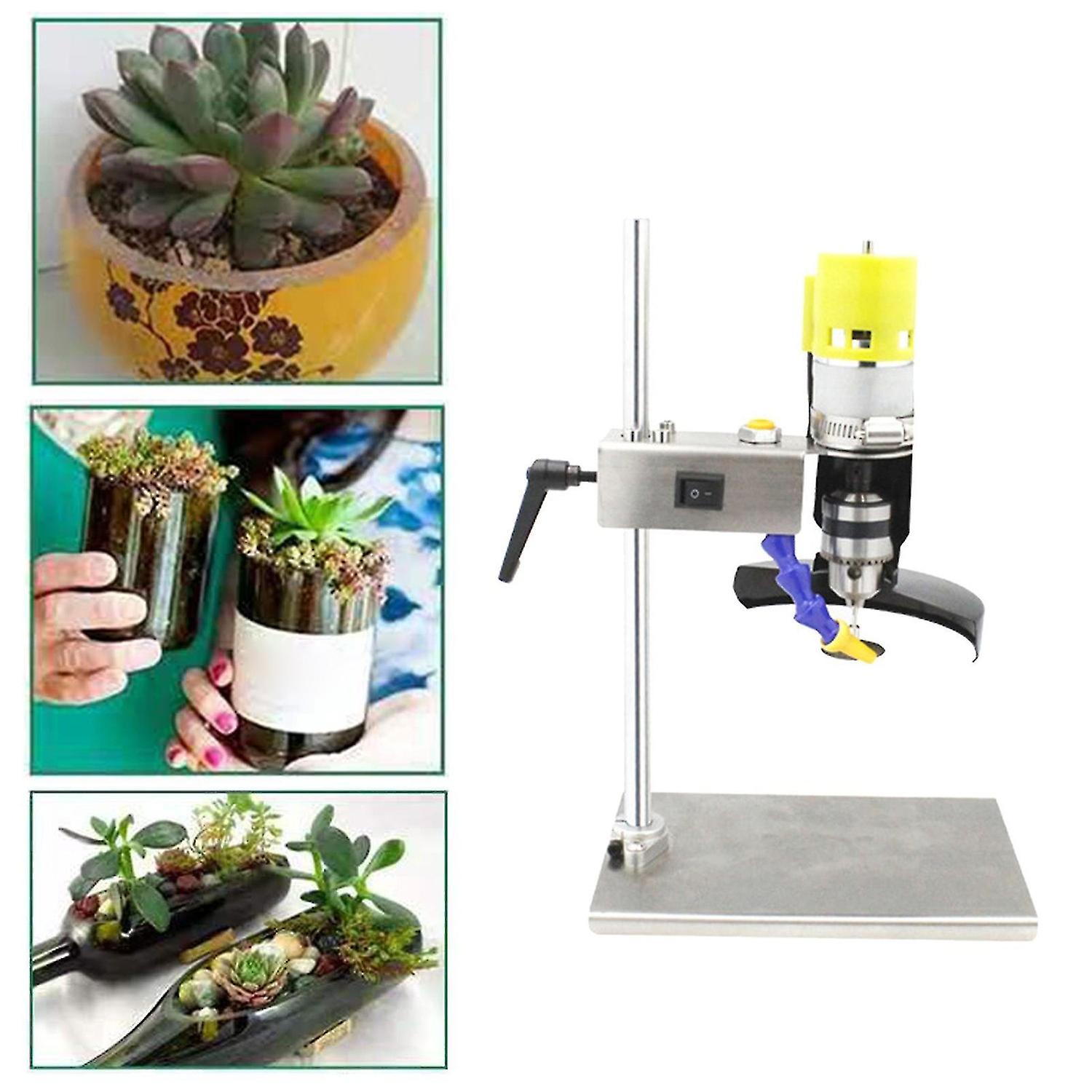 Electric Glass Bottle Cutter Kit, With 7 Variable Speed, Stainless Adjustable Cutting Tool, For Diy 