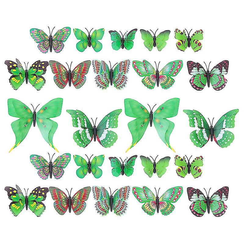 24pcs Vivid Wall Decal Sticker