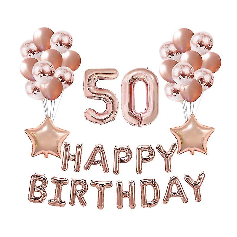 37pcs Happy Birthday Balloons