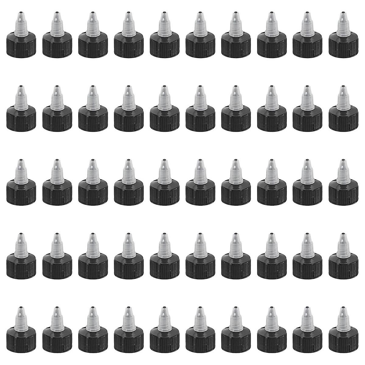 Twist Bottle Caps, 50Pcs 28-410 Squeeze Bottle Cap Replacement Caps for Water Glue Dispensing Bottles Dispensing Caps