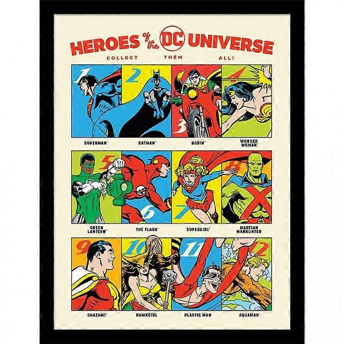 DC Comics Heroes Of The DC Universe Framed Print