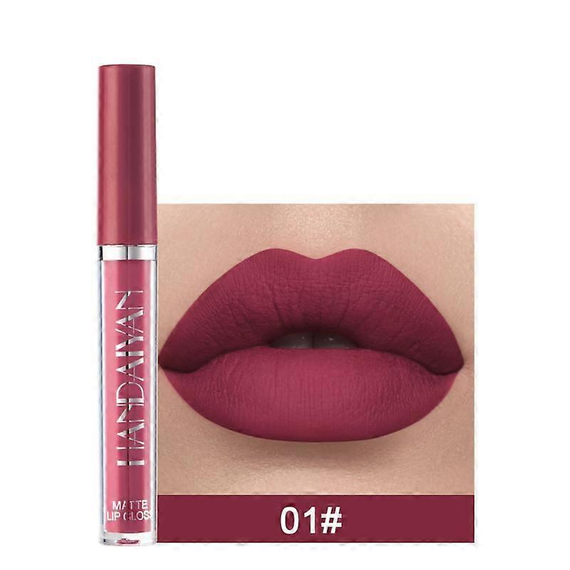 Mode Rouge à lèvres liquide Velours Mat Rouge à lèvres liquide Brillant à lèvres imperméable à l’eau Rouge à lèvres longue durée Rouge à lèvres teinté Cosmétiques de beauté
