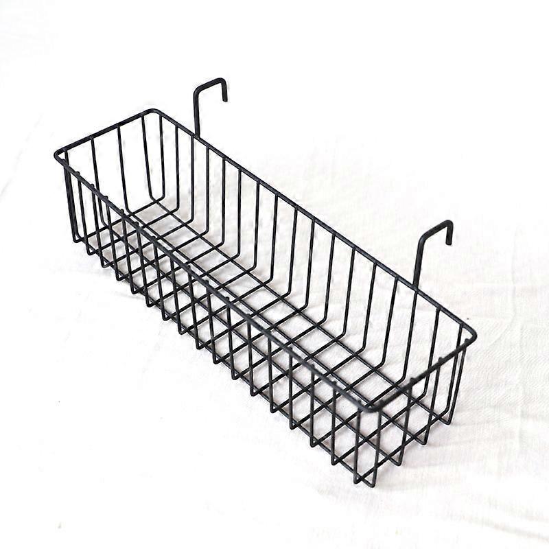 Decorative Wire Storage Basket (Black)9.5*31.5*8cm