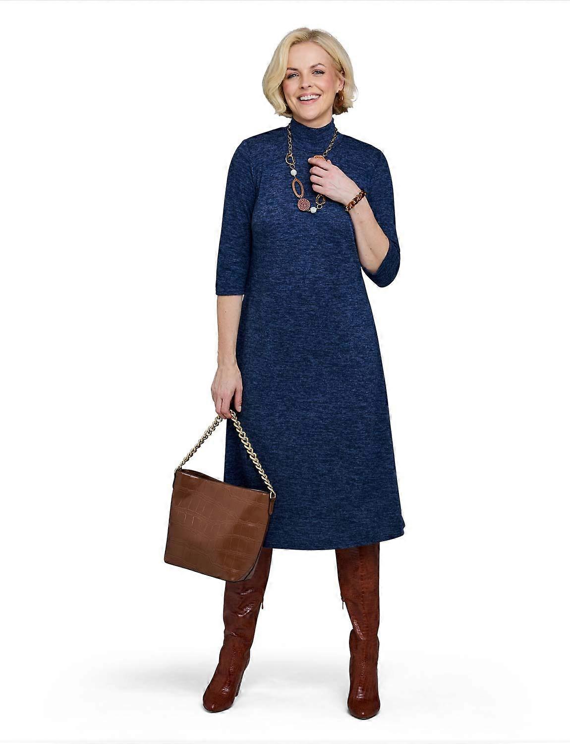 Amber | Ladies | Wool Touch Turtle Neck Dress