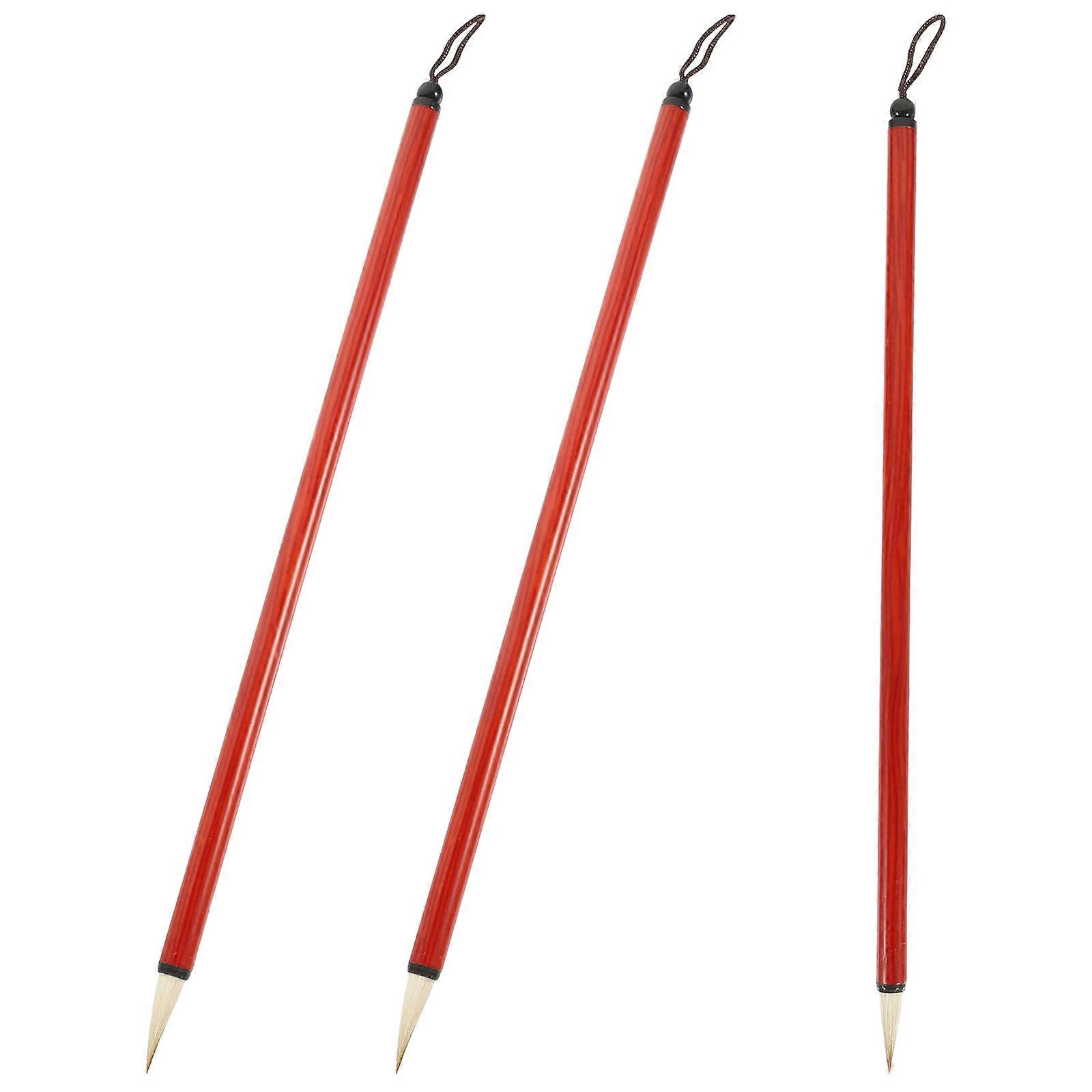 3Pcs Multi-function Painting Brushes Household Chinese Brushes Multi-function Calligraphy Brushes