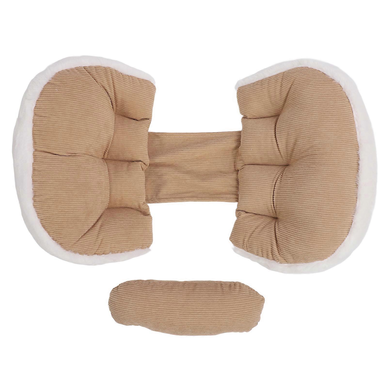 Pregnancy Waist Support Pillow Adjustable Detachable Soft Breathable U Shaped Maternity Pillow For Back Belly Blue