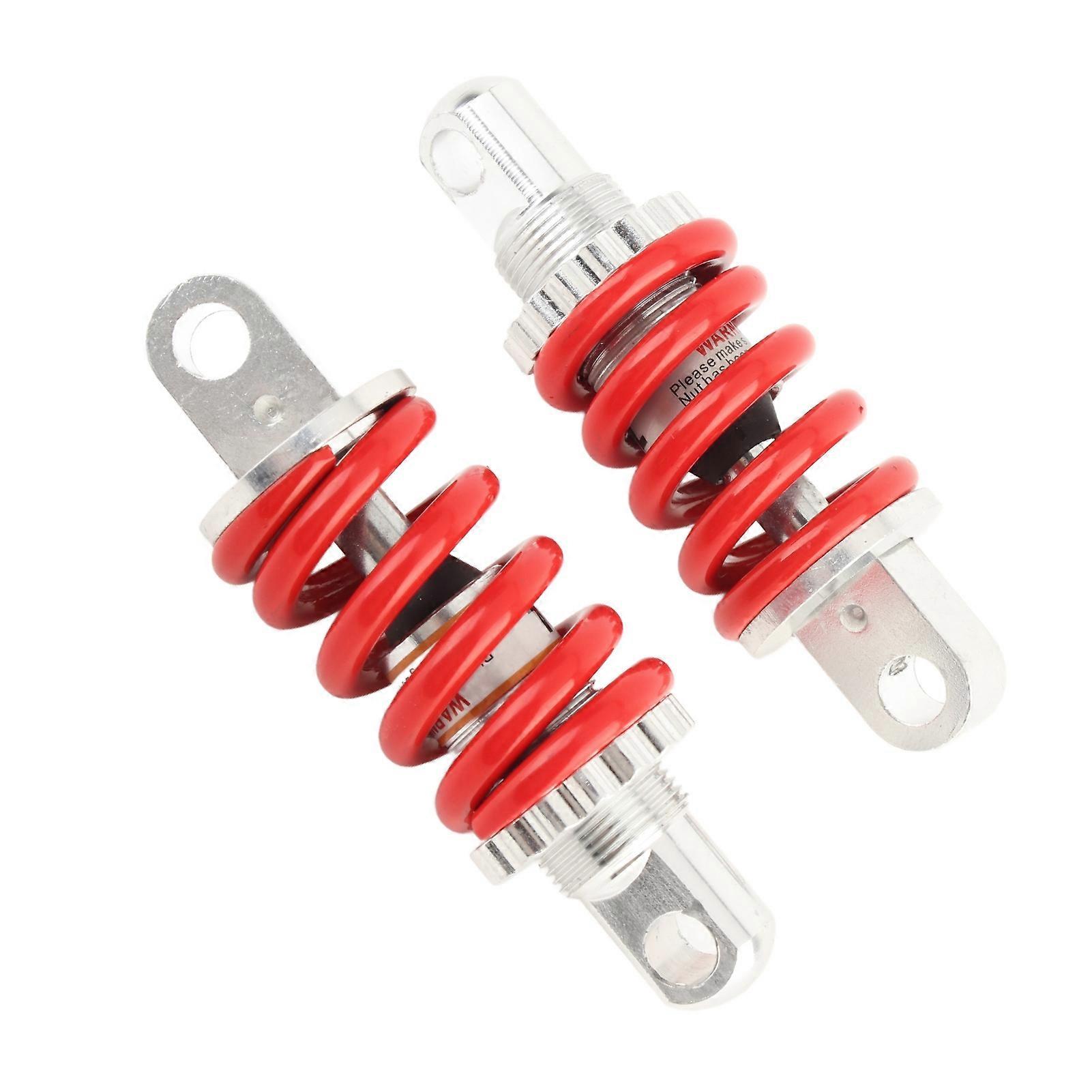 2Pcs Rear Spring Assisted Shock Absorber Aluminum Alloy Adjustable for ATV Scooter 100mm