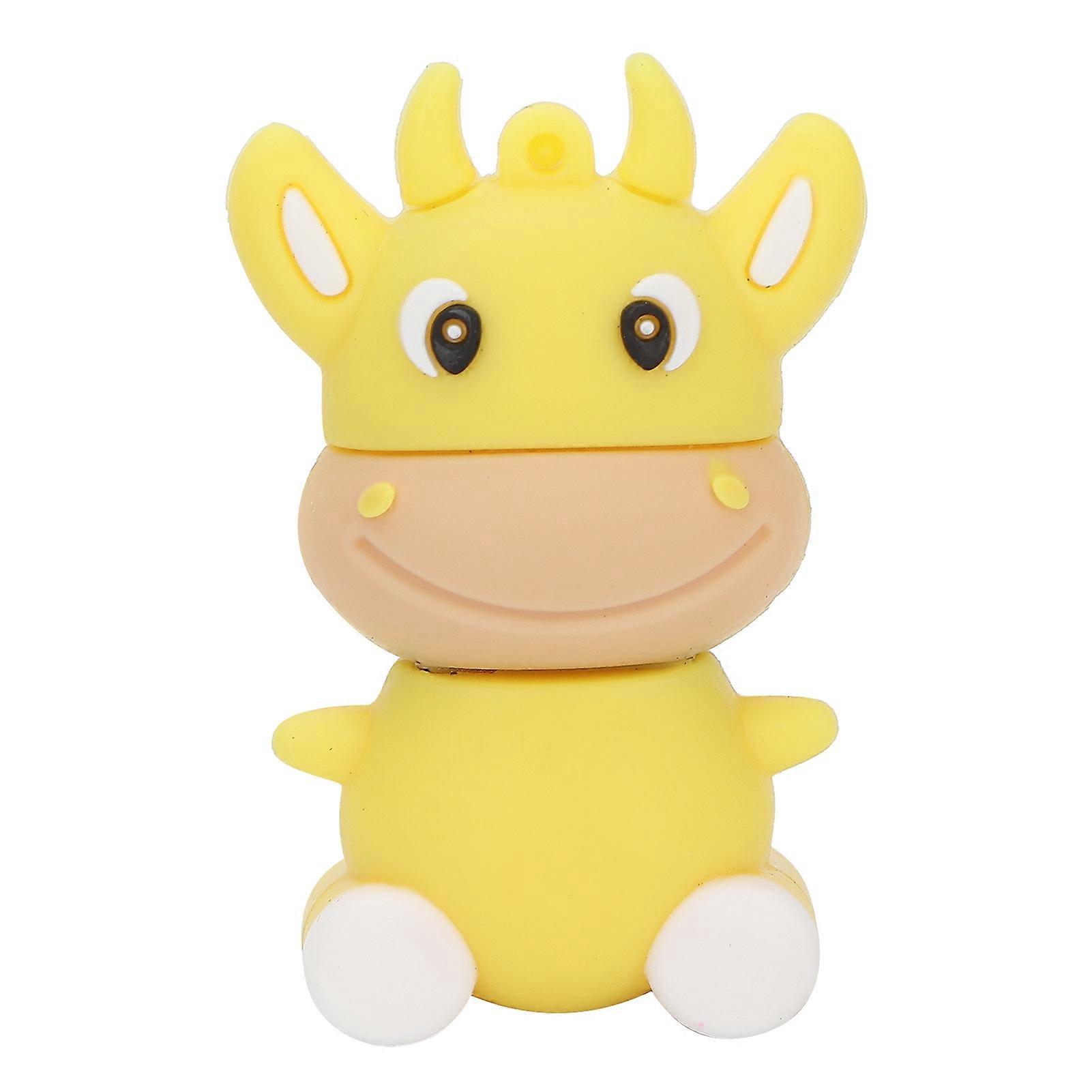 U Disk USB Flash Drive Pendrive Gift Data Storage Memory Stick Computer Accessories Cartoon Cow16GB
