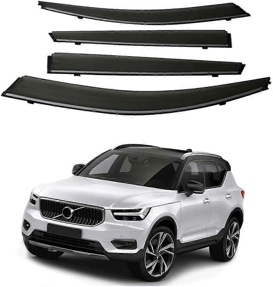 4 Deflettori Del Vento Dell'auto Deflettori Della Pioggia Deflettori, per Volvo XC40 2019 2020 202 Visiera Del Finestrino Laterale Auto Solare Protezione Della Pioggia Copertura Protettiva Del Finestrino Auto