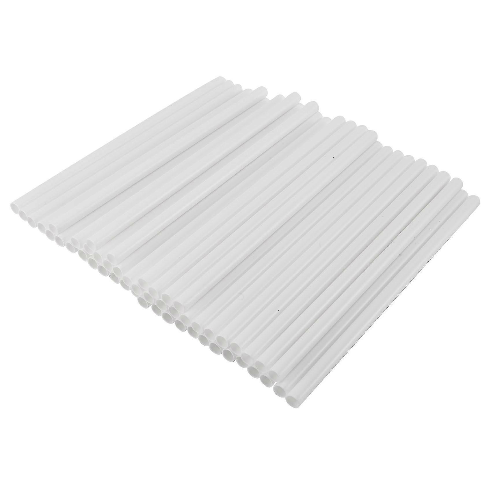 50 Pieces Plastic White Cake Dowel Rods For Tiered Cake Construction And Stacking
