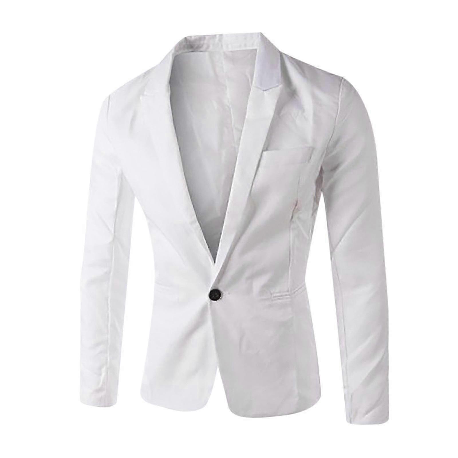 Herren Single Button Einfarbig Casual Business Anzug Top