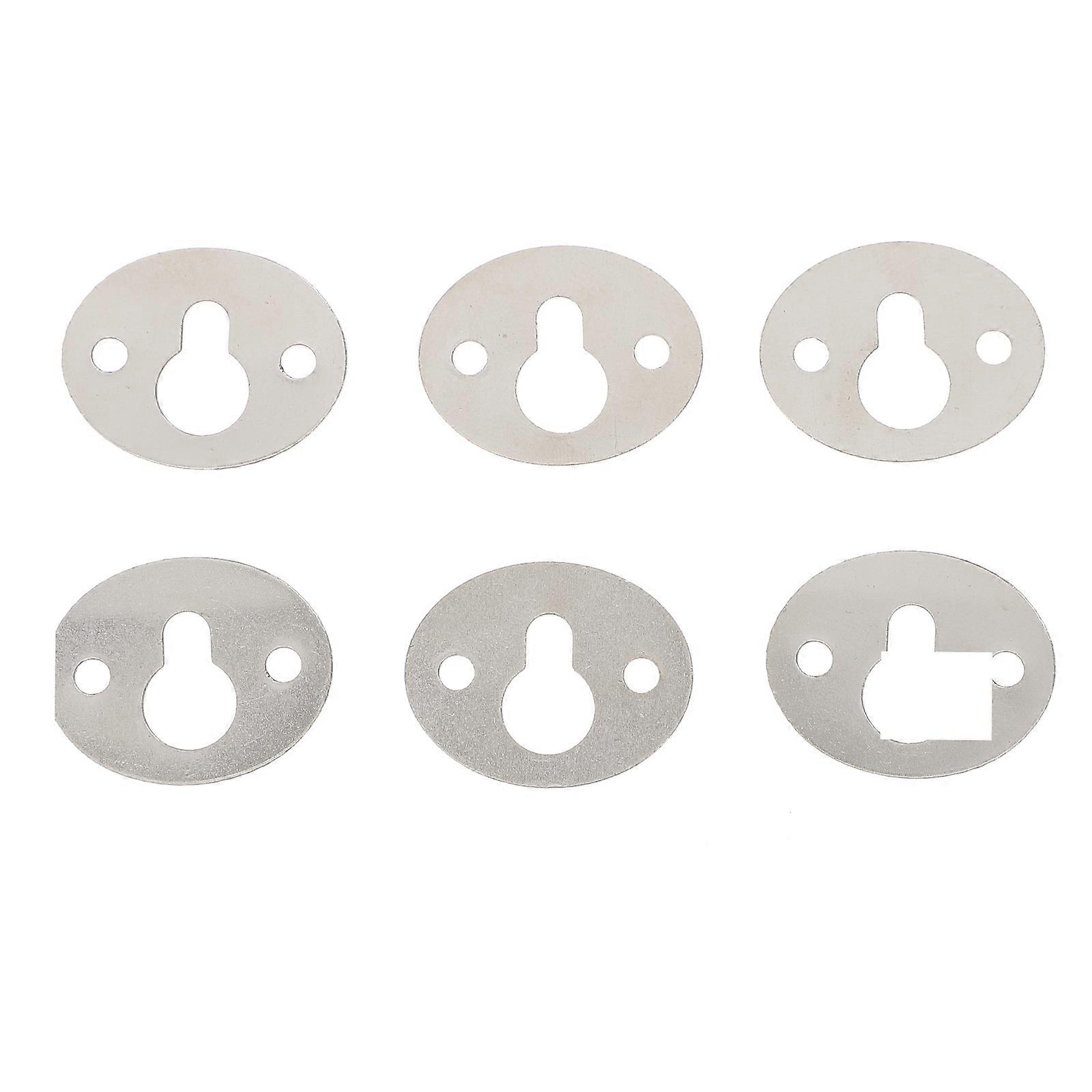 15pcs Oval Shape Keyhole Hangers Shelf Brackets Hangers for Photo Frame Hanging