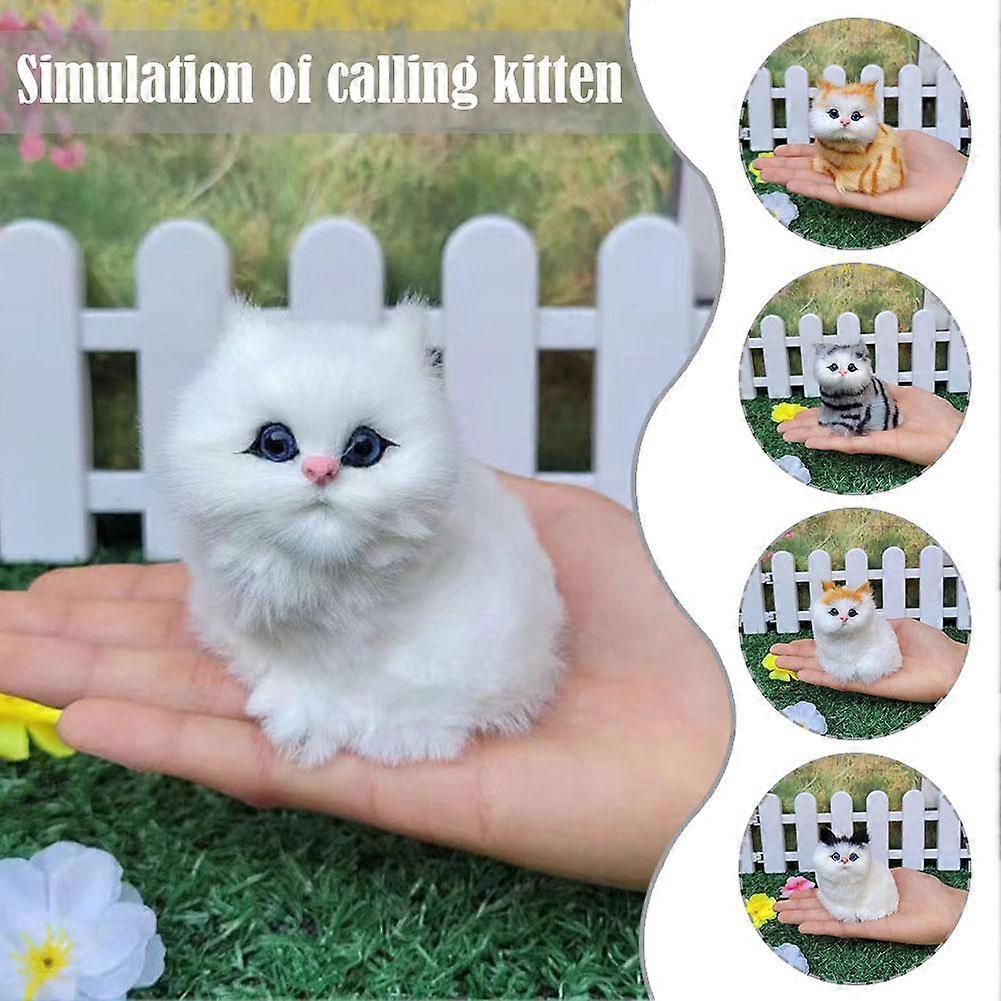 Cute Artificial Plush Cat Simulation Cat Ornaments Fake Cats Plush Cats