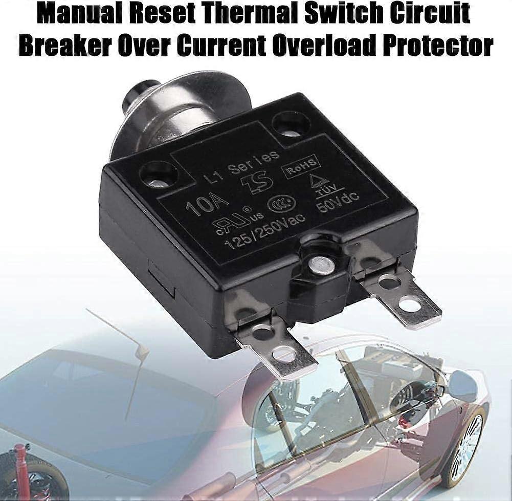 Circuit Breaker, Manual Reset Thermal Switch Circuit Breaker Circuit ...