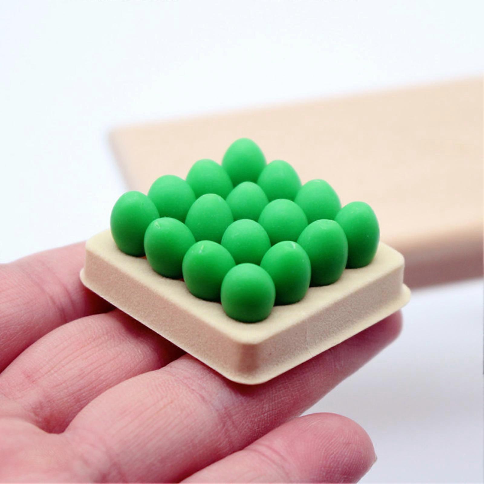 1/6 1/12 אביזר בית בובות מגש ביצים מיניאטורי עם סט דגם 16 ביצים קישוט נוף מיקרו ריאליסטי לעיצוב הבית אביזר צילום צ'ינגהאי