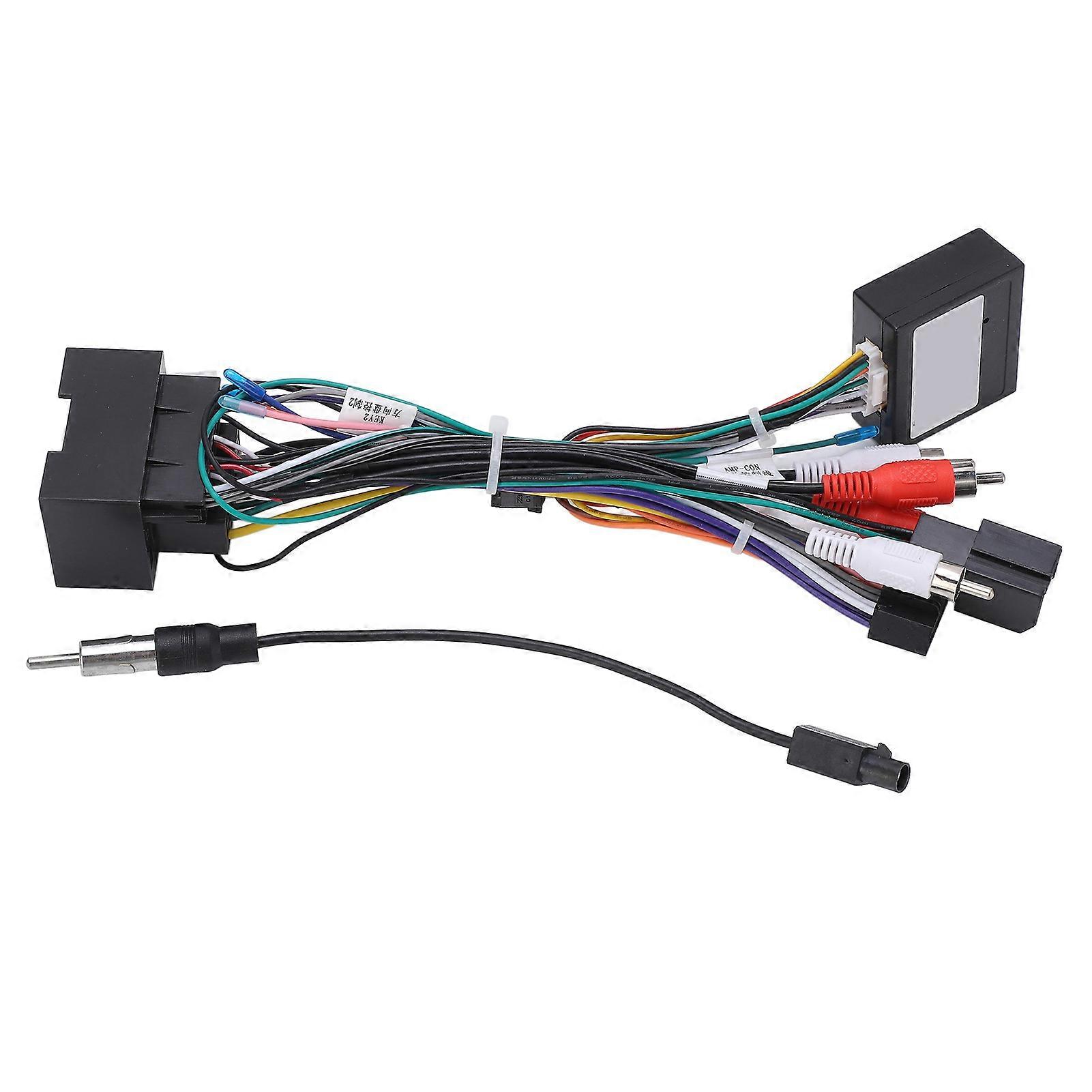Audio Wiring Harness with CAN Bus Box 16Pin Replacement for Cruze Malibu