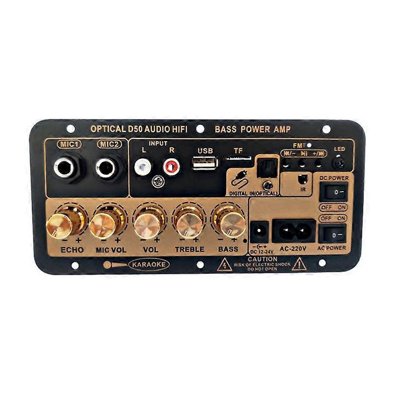 D50 35W Subwoofer Power Amplifier Board with Optical Audio 12V24V220V Bluetooth Audio Amplifier Boa