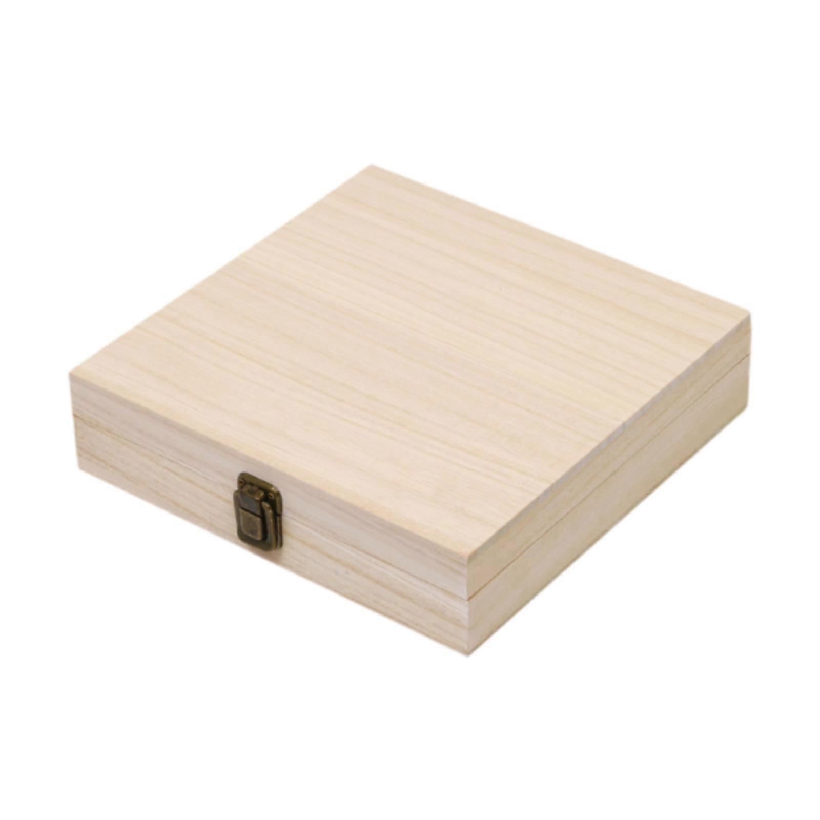 Skrzynia do przechowywania herbaty Pudełko upominkowe Pojemnik Drewniany pojemnik do przechowywania małych przedmiotów Biuro brązowe