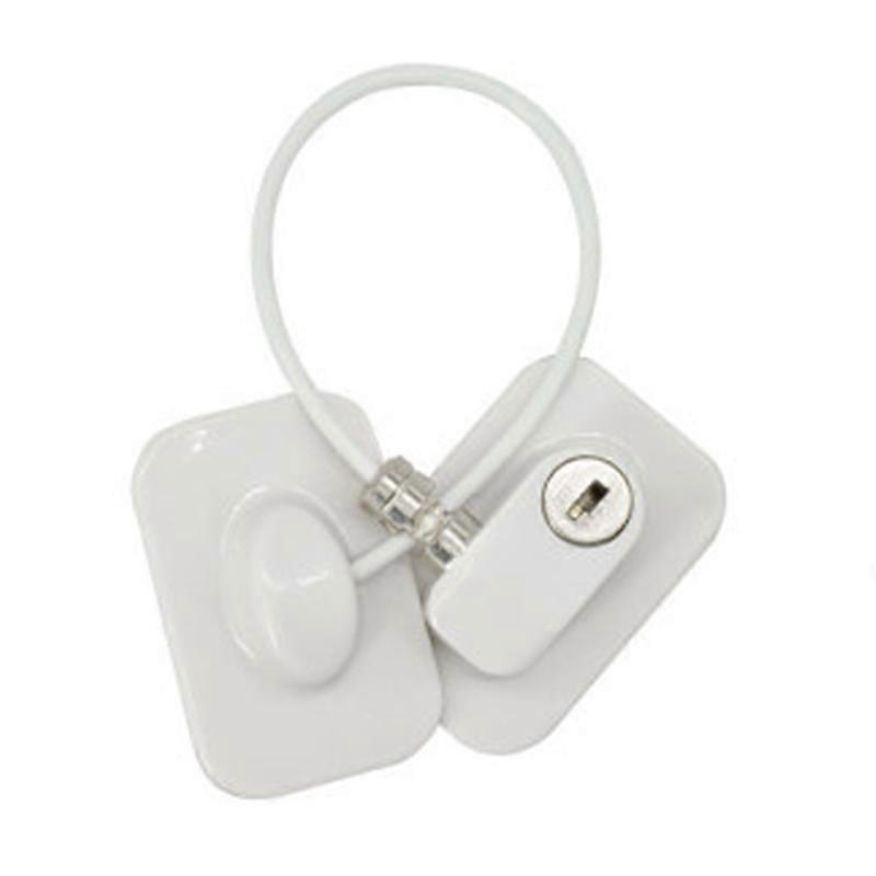 Refrigerator Lock with Keys Fridge Cabinet Child Safety Childproof for Kids Window Door Drawer