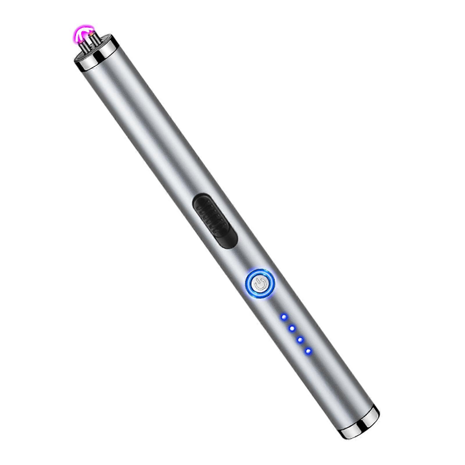 Rechargeable Pulses Lighter with Double Arc Portable Compact Stove Lighter for Home Kitchen Camping