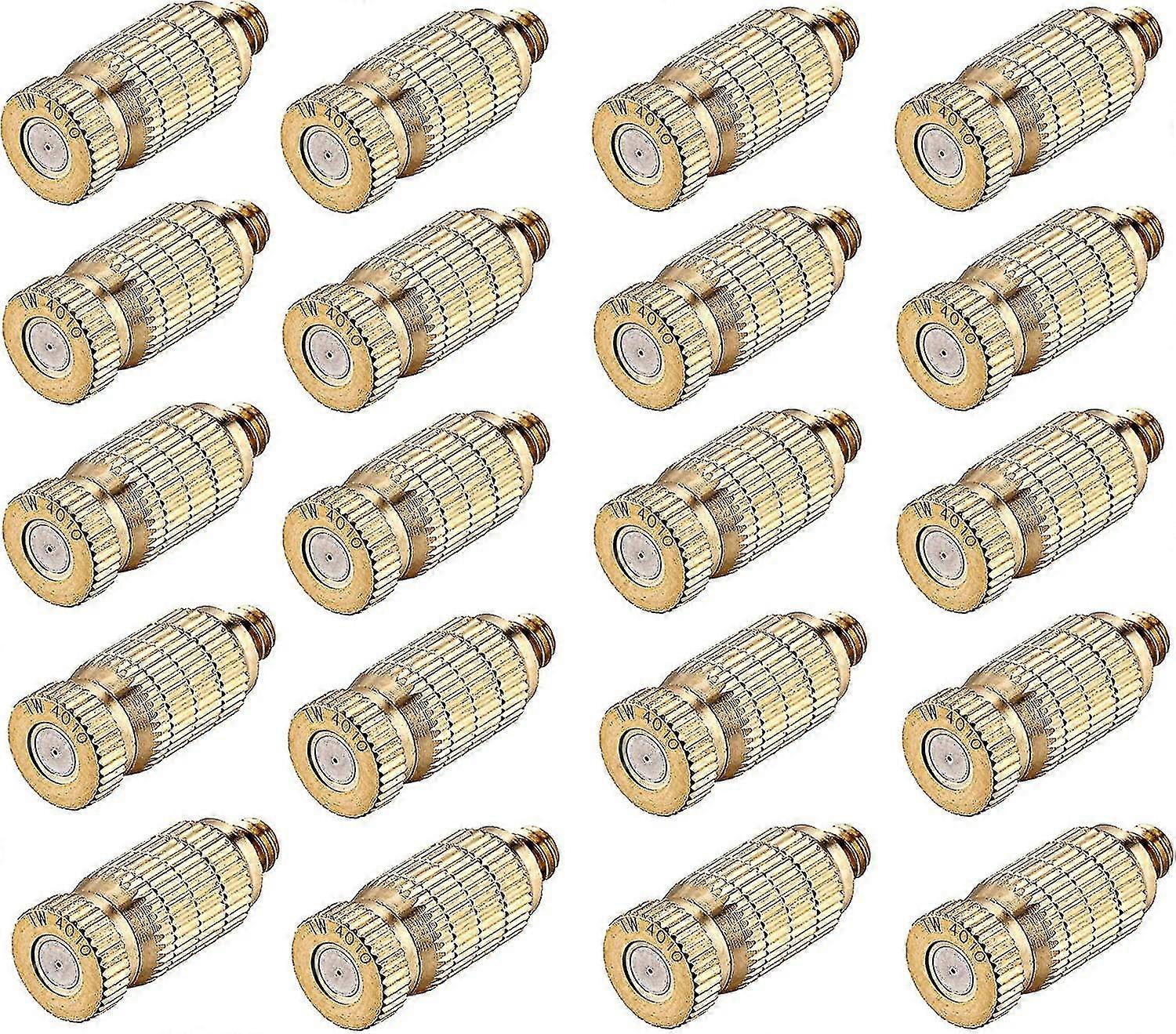 Brass Atomizing Nozzles, 20 For Outdoor Cooling Atomizing Systems Cy)