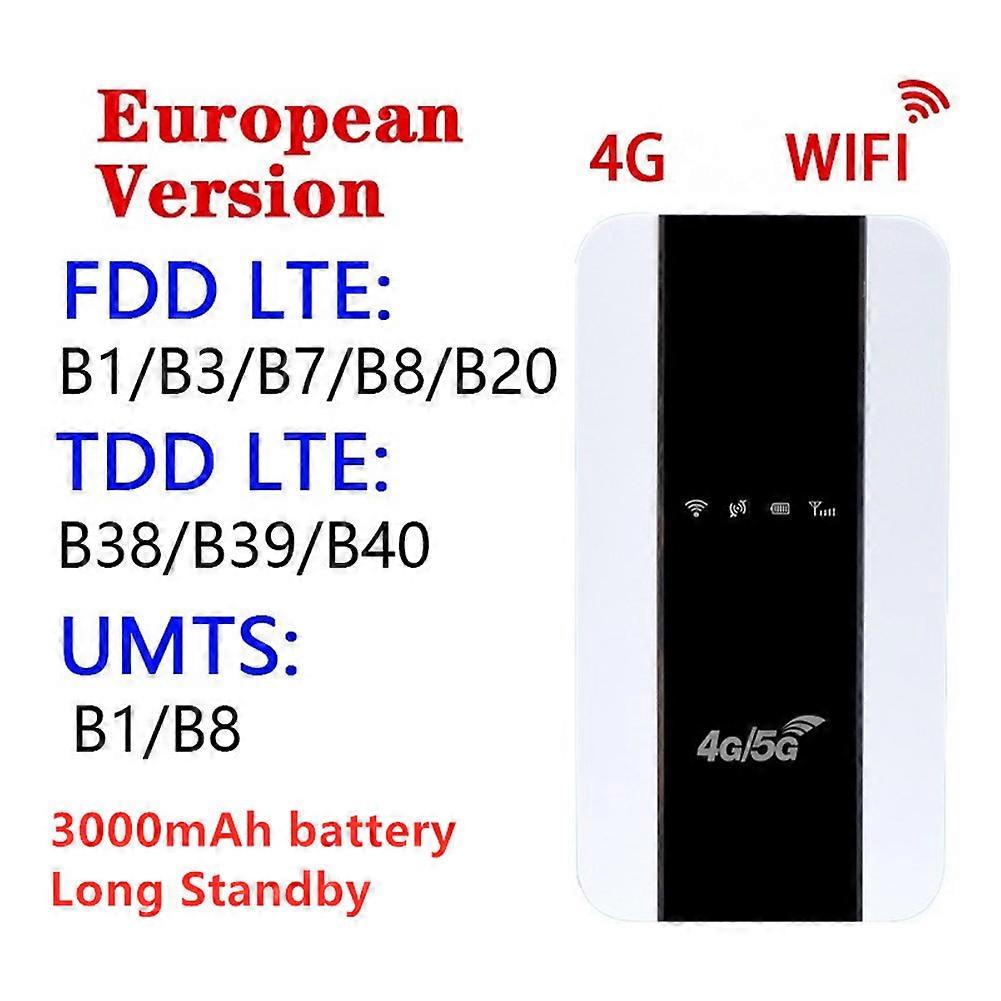 M10 4G Pocket WiFi 150Mbps Mobile Hotspot 3000mAh LCD Screen LED Indicator 10-User Share with Card Slot for Outdoor Travel