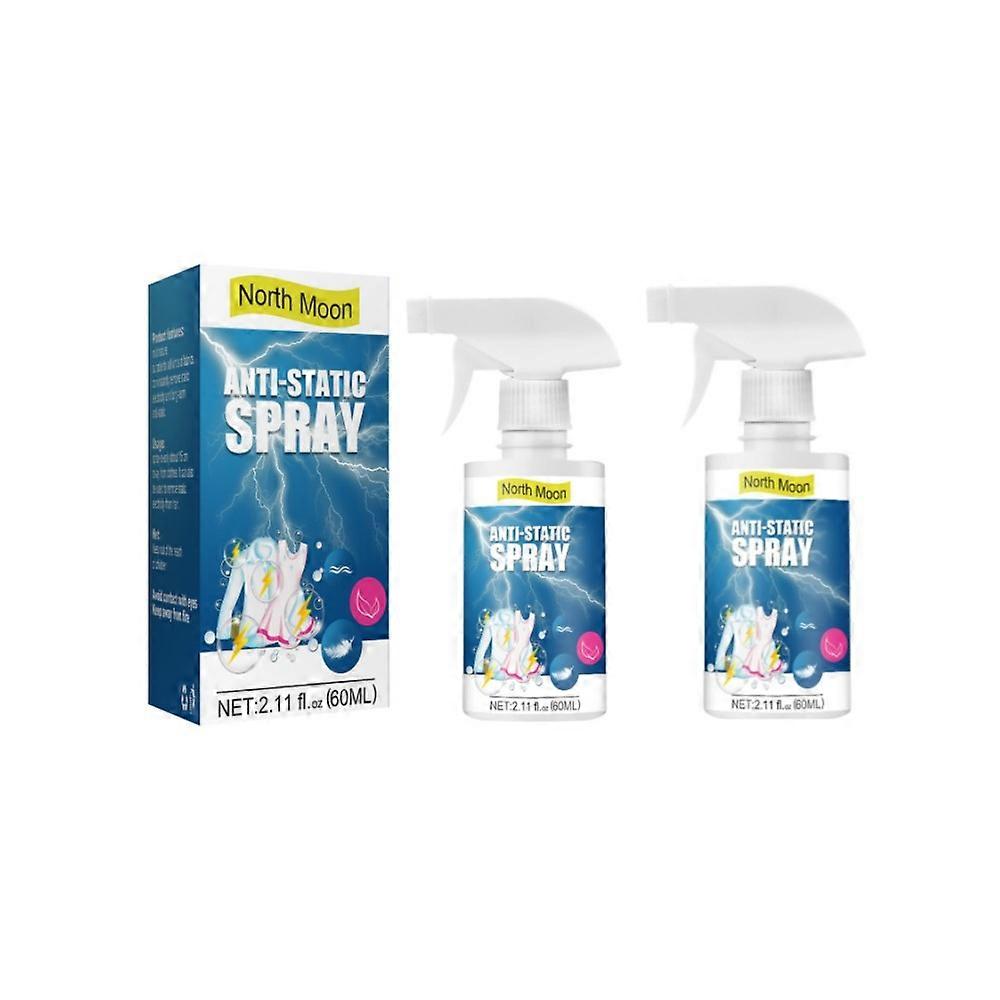 2Pcs Anti Static Spray Static Cling Spray, Prevents Static Cling Spray, Static Guard Spray, Hair Anti- Frizz Supplies, Reduce Static Cling For Clothes