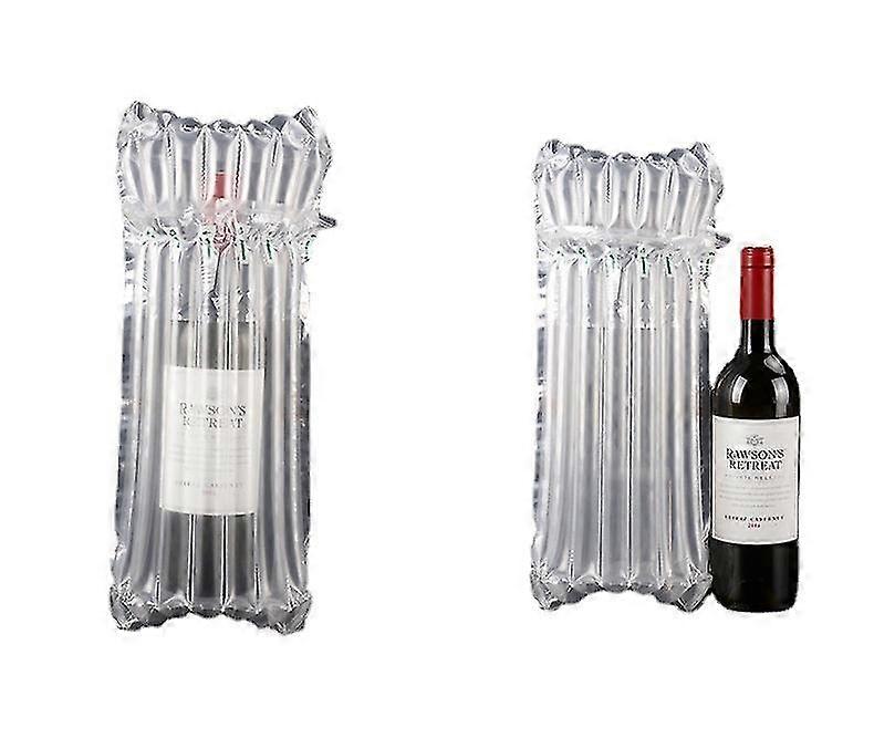 10pcs Wine Bottle Protector Réutilisable Voyage Gonflable Air Column Coussin Sac pour l’emballage tampon et l’expédition en toute sécurité