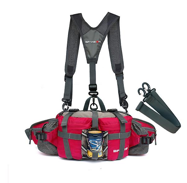 Cycling Climbing Backpack color rose red