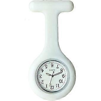 Nurse Watch Brooch, Silicone With Pin/clip, Glow In Dark, Infection Control Design, Medical Brooch Fob Watch