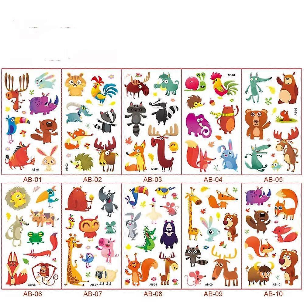 Stickers for Kids, 3D Puffy Stickers, 10 DifferentStickers,including different critters
