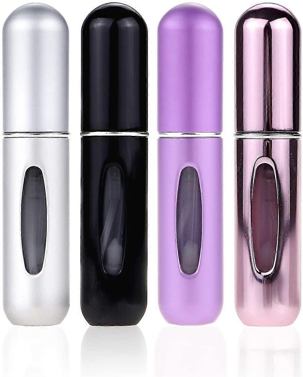 4pcs Portable Mini Refillable Perfume Atomizer Bottle,5 Ml