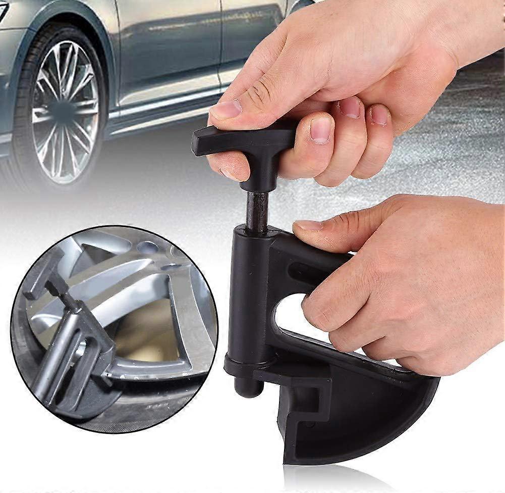 Rim Clamp, Tire Bead Clamp, Tire Changer Clamp Tire Removal Tool with Adjustable Spring Pusher to Assist in Mounting and Demounting Tires, Fits Most