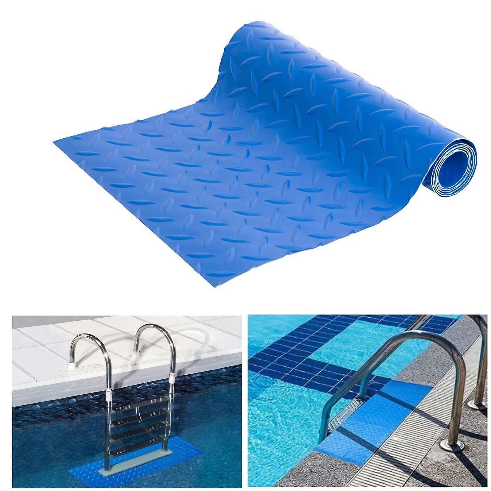 Pool Ladder Mat 2390cm Ladder Mat with Non-Slip Texture Pool Stair Mat Anti-Slip Step Pool Floor Mat for Pool Ladders and Bathrooms