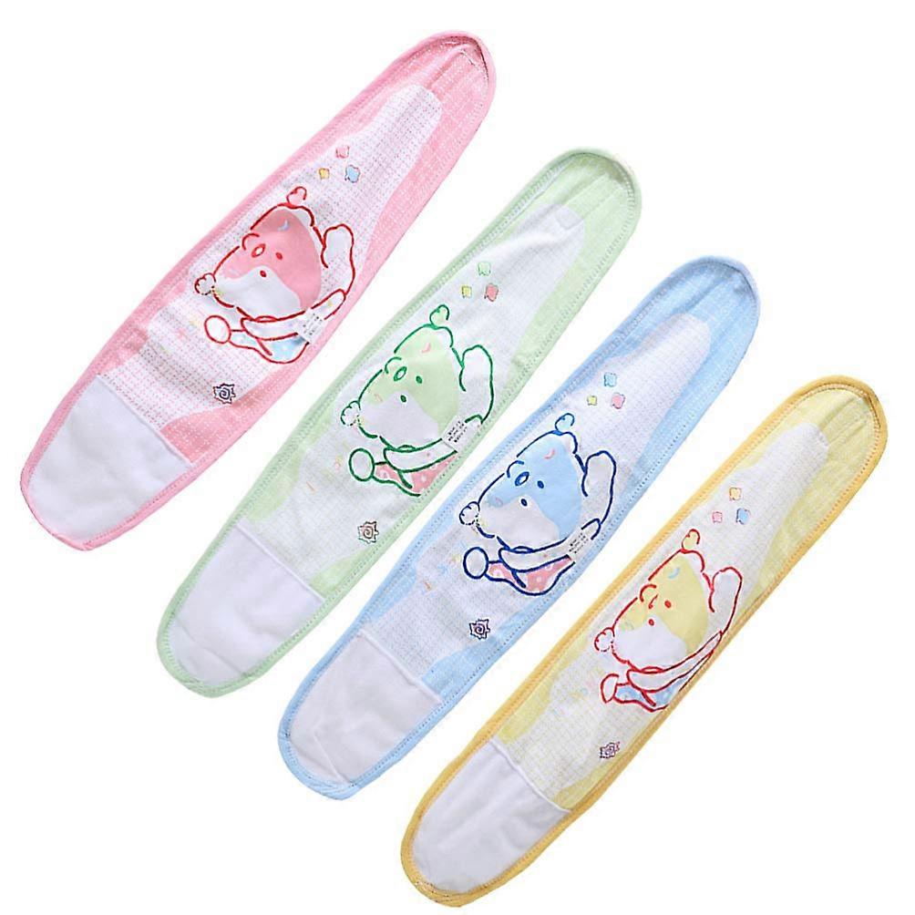 4 pièces bébé bébé cordon ombilical cordon coton bande de ventre bébé ceinture de hernie ombilicale ceinture de protection du nombril pour nouveau-né
