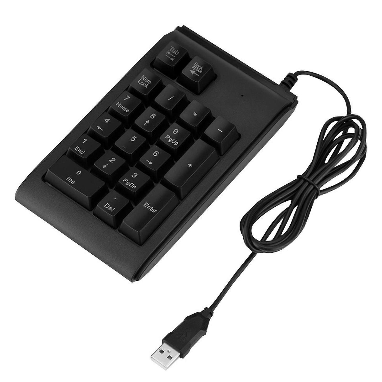 19-key 3-Color USB Numeric Keypad Mechanical Touch Feeling 10 Million Clicks Number Pad YEMMA