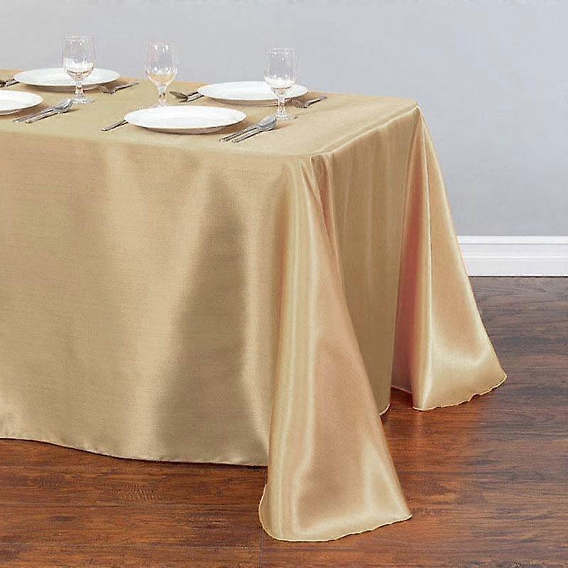 Top Quality Solid Color Satin Tablecloth for Wedding Banquet Table Cover Square Rectangle Table Cloth Home Dining Table Decor