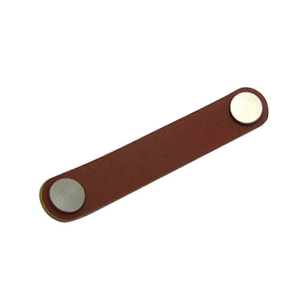 Handmade Leather Suitcase Handle Drawer Cabinet Leather Handle Pulls Knob Brown_2