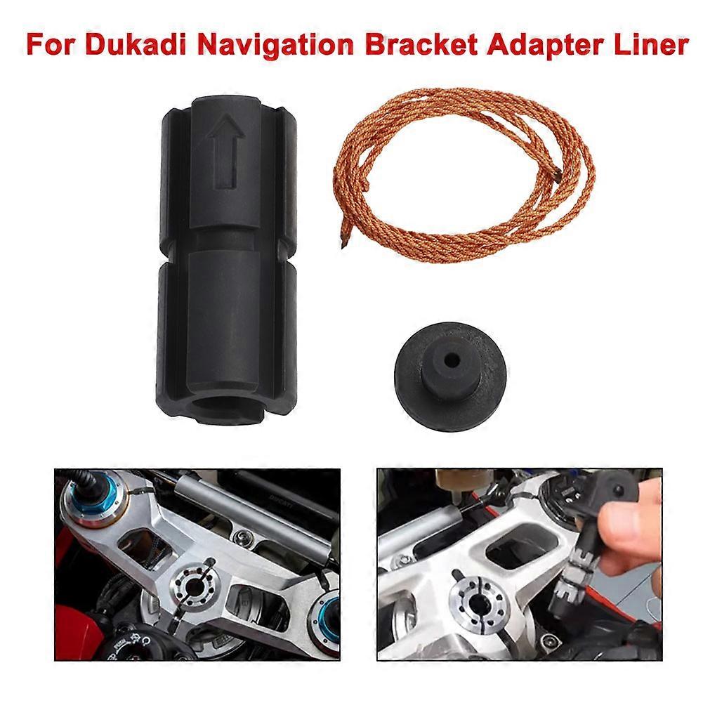 For Dukadi Panigale 899 959 1199 1299 V2 & V4 S/R/SP models ABS Black Navigation Bracket Adapter Liner Stem Mount Adaptor