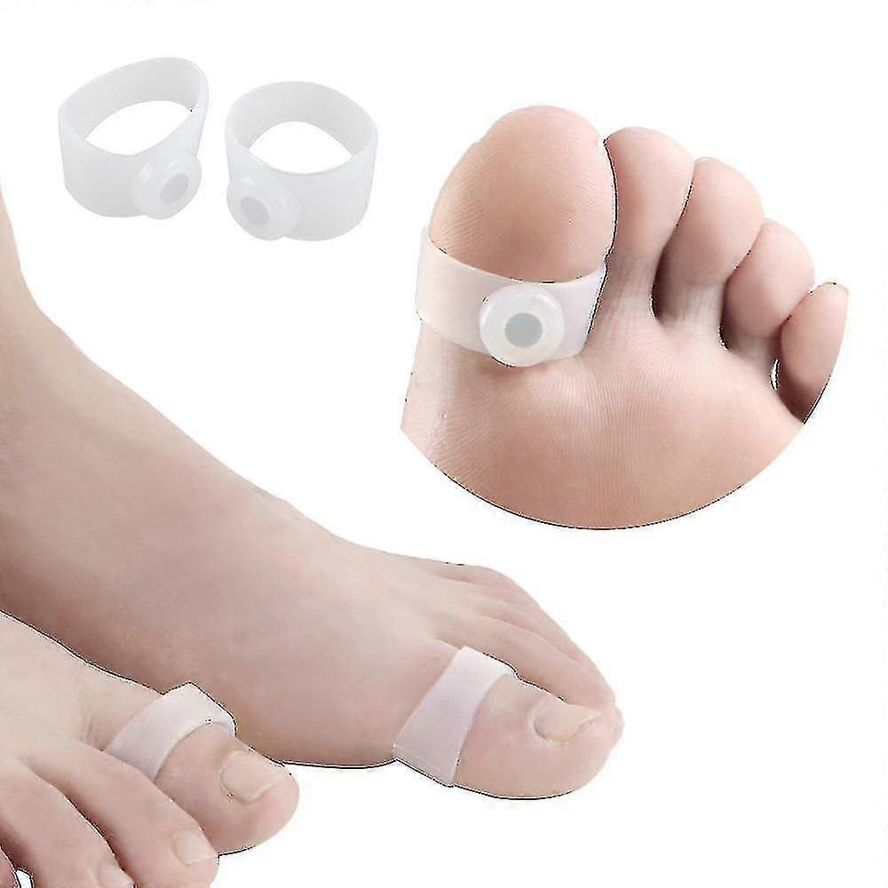 Blood Sugar Control Ring, Silicone Acupressure Ring Sugar Control Ring, Magnetic Therapy Adjustable Toe Rings