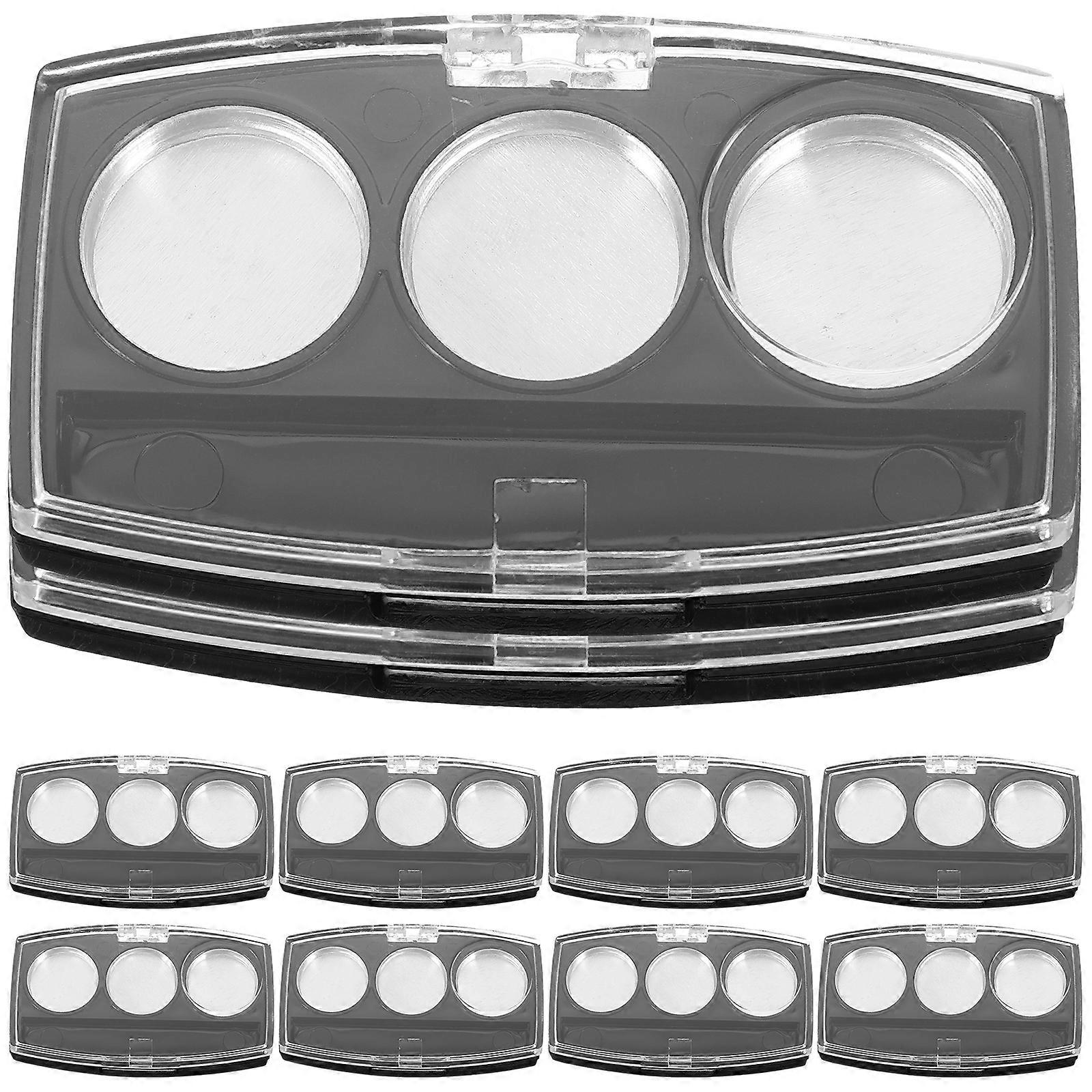 10Pcs Empty Eyeshadow Pallets Refillable Eyeshadow Case DIY Eye Shadow Blush Box