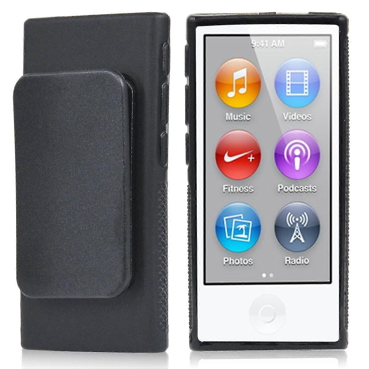 Trixes Black Tpu Clip Gel Case For Apple Ipod Nano 7th Generation Cover Shell